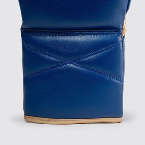 Nuevo modelo Fly Pro Punching Competition Lace Up Guantes de boxeo azul oscuro Precio barato Guantes de boxeo con mosca de cuero de vaca genuino - Product Image 6