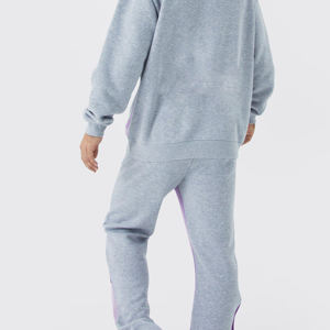 Nuevo Conjunto Deportivo de Felpa 100% Algodón, Sudadera Lisa Personalizada con Estampado, Ropa Deportiva Informal para Verano e Invierno, con Logotipo - Product Image 5