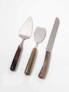 Último diseño asequible, juego de queso de cuerno de búfalo hecho a mano con mango de cuerno, cortador de queso con forma personalizada, juego de queso de tamaño - Product Image 4