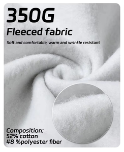 Sudadera con capucha de gran tamaño de alta calidad con hombros caídos sin cuerdas, peso pesado, logotipo personalizado, sudadera con capucha de algodón y poliéster para hombre - Product Image 2