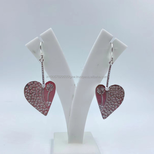 Best Price for Boho-Inspired Classic White Pure Silver <b>Earrings</b> Unique <b>Gold</b> Plated Fine <b>Dangle</b> Jewelry Wedding Party Gift for - Product Image 1