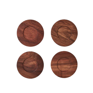 Dessous de verre en pierre à thé style bois fait à la main en bois autres verres hôtel restaurant forme ronde et au meilleur prix - Product Image 3