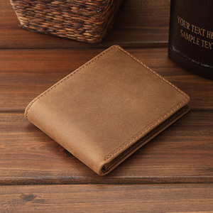 Portefeuille compact en cuir véritable RFID de conception française, best-seller, avec logo personnalisé FD0000357 - Product Image 4