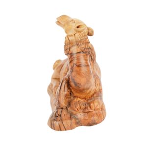 Hand Carved Olive Wood Camel Sculpture 11.5 cm <b>Nativity</b> Camel Figurine Handmade in Bethlehem - Product Image 3