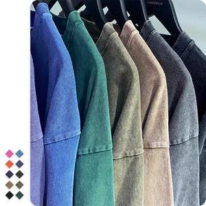 High Street Oversized Acid Wash Camisetas Vintage 250GSM 100 Algodón Frito Nieve Impresión Hombres Camiseta para hombres DDP Envío - Product Image 2