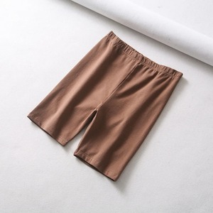 Bermudas sólidas de talla grande para mujer, pantalones cortos de Yoga para entrenamiento con Control de barriga de cintura alta, 100% algodón, Fitness, levantamiento de glúteos, motorista alto - Product Image 6