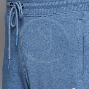 ชุดวอร์มลำลองผู้ชายแบบสองชิ้น สีพื้น ผ้าฝ้าย 100% ระบายอากาศได้ดี น้ำหนักเบา แห้งเร็ว สำหรับฤดูใบไม้ผลิ - Product Image 4