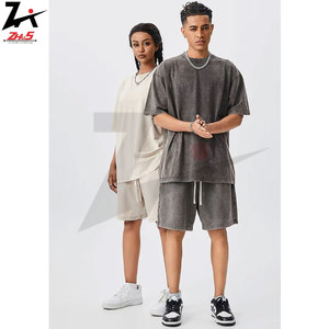 Novedad de verano, conjuntos de pantalones cortos informales para mujer, Manga corta transpirable, poliéster/algodón personalizado sólido, etiqueta privada OEM - Product Image 3