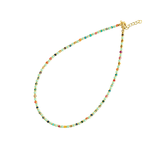 <b>Boho</b> Style Gold Plated <b>Necklace</b> with Colorful Beads for Fashion Resale - Product Image 2