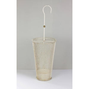 Soporte de paraguas de hierro de metal con recubrimiento de polvo blanco de calidad superior Diseño fabuloso Almacenamiento de paraguas perfecto de gran tamaño redondo - Product Image 5