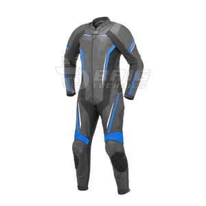 Combinaison de moto en cuir imperméable de qualité supérieure avec rembourrage de protection, design durable, élégante, conduite sécurisée toutes saisons - Product Image 2