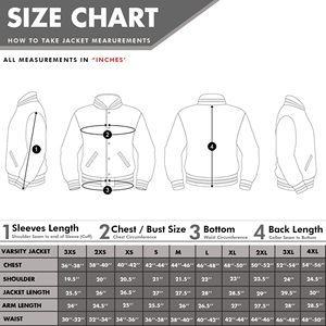 Vestes d'université pour hommes de grande taille vestes d'université vierges en gros veste d'université Letterman unie avec logo personnalisé veste d'université pour hommes - Product Image 6