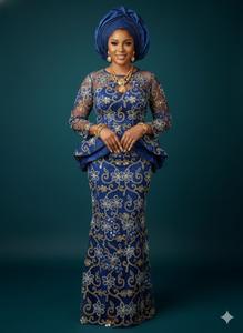 ผ้าลูกไม้โพลีเอสเตอร์/คอตตอน ลายดอกไม้ใบไม้สีเดียว ดีไซน์คลาสสิก เรียบหรู ทันสมัย ดูดีแบบดั้งเดิม เหมาะสำหรับงานหมั้น - Product Image 6