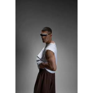 Camiseta Corta sin Mangas Unisex S22 de Algodón Orgánico de 220 GSM - Blusa Blanca Informal - Product Image 5