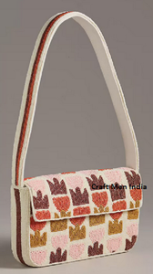 Bolsos de Noche con Cuentas Bordadas Personalizadas para Moda, Diseño Único, Bolsos Étnicos Hechos a Mano con Cuentas de Semillas para Eventos Formales - Product Image 5