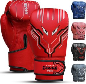 Gants d'entraînement de boxe et MMA FARABI SPORTS en cuir PU personnalisables avec support de poignet pour fermeture, séchage rapide, protection UV, idéaux pour l'extérieur - Product Image 1