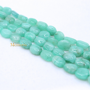 Cuentas de piedras preciosas de Esmeralda natural Collar de piedras preciosas lisas de 3 capas Joyería artesanal única fina Precio al por mayor - Product Image 5