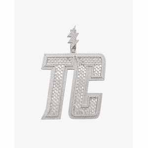 Colgante de Moissanita de Oro de 14K con Nombre Personalizado, Placa con Nombre Premium para Joyería Personalizada - Product Image 1