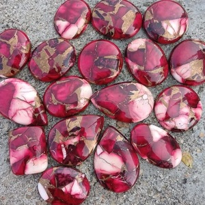 Cabujones de Turquesa Natural de Alta Calidad, Forma de Pera, Piedras Sueltas Mixtas, Gemas Trimurti T N 604, Tercera Parte - Product Image 4