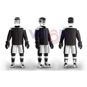 Ventes chaudes Uniforme de hockey sur glace 100% polyester Uniforme de hockey sur glace sur mesure Meilleur prix Uniforme de hockey sur glace Service OEM - Product Image 6