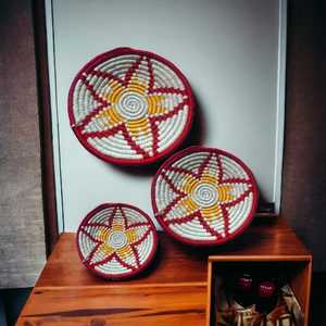 El más nuevo diseño de alta calidad, placa de pared de hierba Sabai Natural, decoración de pared redonda, cesta colgante para decoración de pared del hogar - Product Image 2