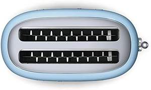 Tostadora de 4 Rebanadas Estilo Retro Años 50, 6 Ajustes Preestablecidos con 2 Ranuras Extra Anchas, Azul Pastel - Product Image 2