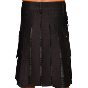 Venta de fábrica Kilt híbrido para hombres Logotipo personalizado Vestido de moda tradicional escocés Precio al por mayor Barato - Product Image 3