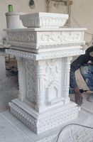 Meilleure vente pour tous les types de marbre pour les pots de Tulsi de grande taille sculptés à la main
