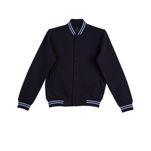 Chaqueta acolchada informal con logotipo personalizado para hombre, prendas de vestir gruesas y cálidas para exteriores, chaquetas universitarias con cremallera y soporte para otoño - Product Image 3