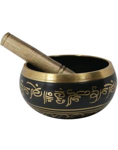 Bol chantant tendance avec bâton en bois pour la guérison des chakras, la pleine conscience et le soulagement du stress bol chantant en métal - Product Image 1