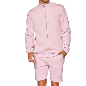 Wholesale Custom Logo <b>Track</b> Joggers Suit Sweat Sports Short Tracksuits 2piece Shorts Sets 2 Piece <b>T</b> Shirt and Shorts Men's Set - Product Image 6