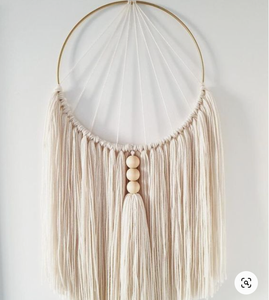 วัสดุรีไซเคิลทำด้วยมือทำจาก macrame ธรรมชาติ - Product Image 1
