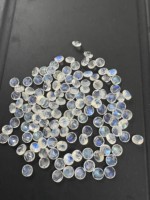 Opale bleue naturelle de haute qualité, taille brillant ronde, pierre précieuse lâche avec jeu de couleurs pour la fabrication de bijoux