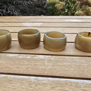 Servilleteros de Cuerno de Búfalo, Porta Servilletas Redondos para Hoteles de Lujo, Restaurantes y Mesas de Boda, Alta Calidad - Product Image 1