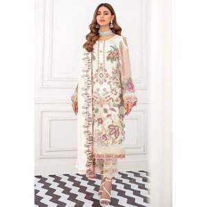 Eid especial hermosa nueva llegada Faux Georgette Salwar kameez con Dupatta con bordado trabajo mujeres moda proveedor - Product Image 1