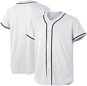 Maillot de baseball boutonné personnalisé pour hommes et femmes Style hipster Hip Hop pour uniformes de cheerleading - Product Image 1