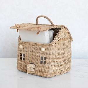 Cesta de casa de muñecas de ratán natural de color personalizado, embrague llamativo, cesta de Pascua al por mayor de Vietnam - Product Image 4