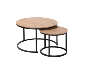 Table d'appoint moderne en bois et en métal et marbre à 2 niveaux Meubles de salon Fabricant en gros Exportateur - Product Image 2