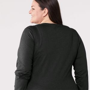 Camiseta de manga larga personalizada de moda para mujer Material de algodón suave Opciones al por mayor para uso informal y diario - Product Image 3