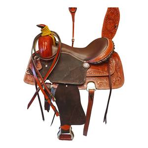 Selles de course de baril en vrac pour adultes Vente en gros de selles de cheval Western Premium en cuir véritable faites à la main Usine directe Rodeo Cowboy - Product Image 1