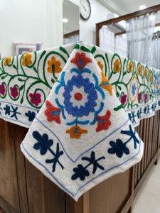 ปลอกหมอนอิงผ้าพิมพ์ลายเป็ดสีสันสดใสแบบดั้งเดิมผ้าปักลายดอกไม้ผ้าอาริทำงานแบบ100% - Product Image 3