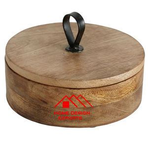 Tortillas <b>Hot</b> Selling Customized Design Multipurpose Kitchen Accessories Wooden Hand Carved Decorative Casserole for Chapatis - Product Image 6