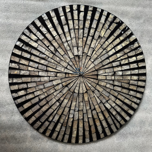 Hot Design Vietnam Marquis Coastal Champagne Capiz Shell <b>Round</b> <b>Placemat</b> Mother of Pearl Table <b>Placemat</b> - Product Image 3