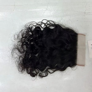 Fermeture en dentelle HD transparente de 12 pouces, 5x5, 6x6, cheveux humains, 6x6, 7x7, bouclés, ondulés, lisses, cheveux humains indiens, frontals - Product Image 1