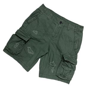 กางเกงขาสั้นคาร์โก้ผ้าฝ้ายผสมสแปนเด็กซ์คุณภาพสูงสำหรับผู้ชาย สไตล์ฮิปฮอป กันน้ำ แห้งเร็ว ลำลอง ผลิตในบังกลาเทศ - Product Image 1