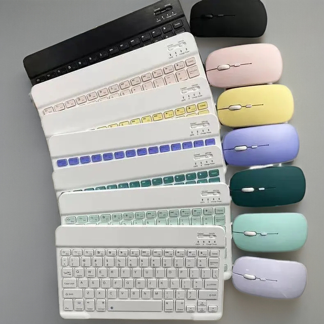 Wireless 2.4G RGB Backlit Mini Mouse Keyboard Set Tablet PC Office Waterproof Anti-Fall Conference Outdoor Portable in Stock