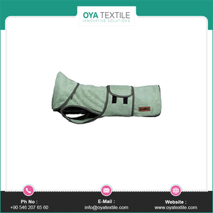 EcoCotton Manteau de séchage pour chien 100% coton turc simple couche Serviette pour animaux de compagnie Peignoir pour chien - Product Image 4