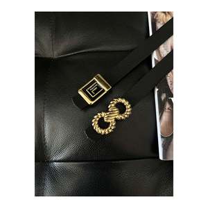 Ensemble 2 pièces : Ceinture pour femme, ceinture pour veste, ceinture pour chemise, ceinture pour robe - Noir et Or - Product Image 2
