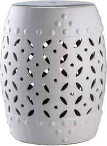 Classic Luxury Drum Shape White Metal Side <b>Table</b> for Home Classic Decorative Side <b>Table</b> from India - Product Image 4