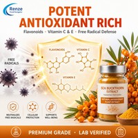 Extrait d'argousier en poudre et huile de graines, flavonoïdes, oméga-7, antioxydant, extrait végétal pour compléments alimentaires et soins de la peau